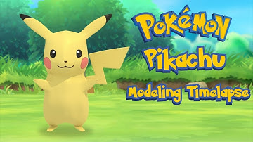 Pokemon: Pikachu - Modeling Timelapse (Maya) - Free Download
