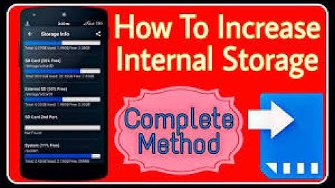 How to Increase Internal Storage Of Any Android Phone NO ROOT