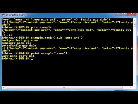 Learn Ruby Programming Lesson 32 -  Methods for Hashes