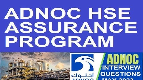 ADNOC HSE ASSURANCE PROGRAM. #adnoc #safetyfirstlife #dubai #uae #hseengineers #hseprofessionals
