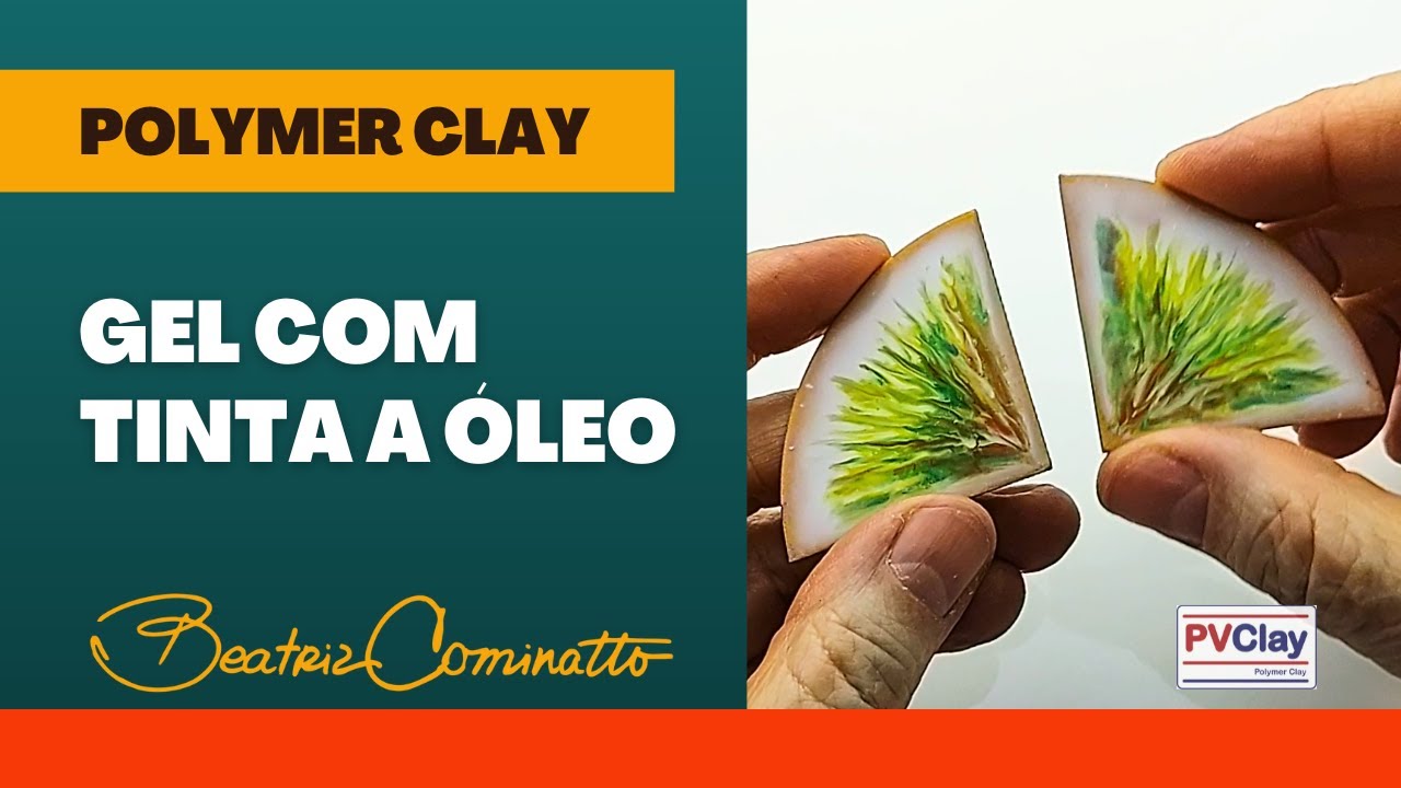 Tutorial - Pintura com cerâmica plástica em gel e tinta a óleo.