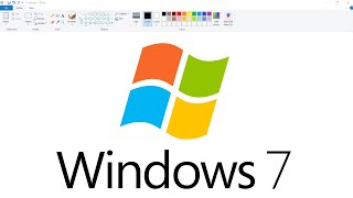 How to draw Windows 7 Logo in Ms Paint | Windows Logo Drawing.