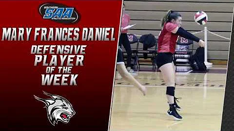 Mary Frances Daniel named SAA Volleyball Defensive...