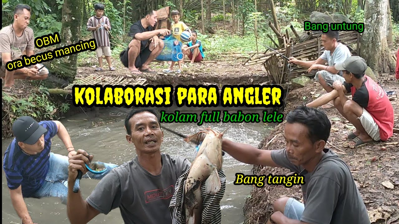 Luar biasa.! Mancing ikan lele full babon bersama obm cs