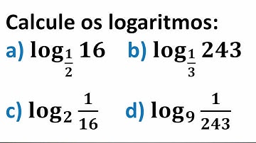 Aula 2 / 2021- Exercícios de Logaritmo