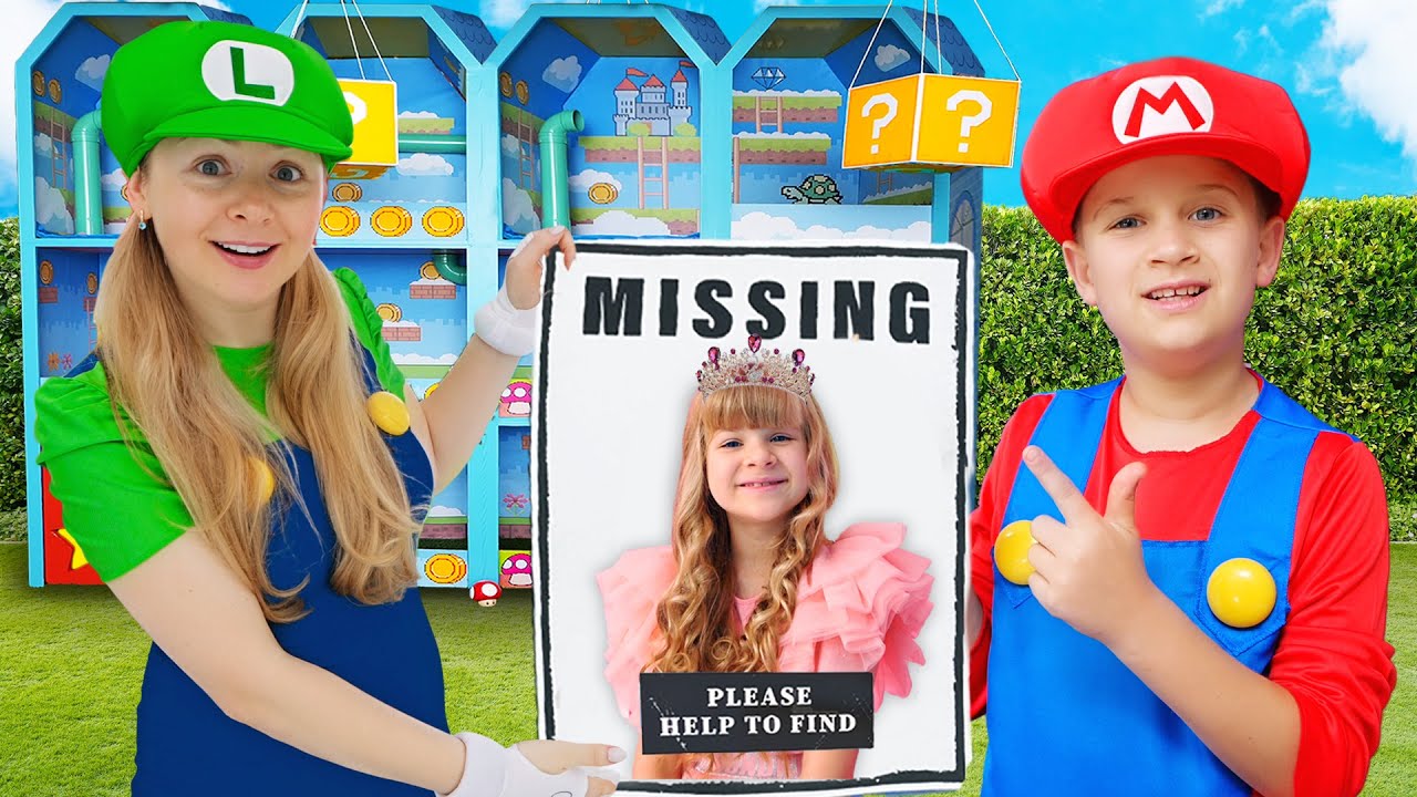 Los hermanos Mario salvan a la princesa Diana