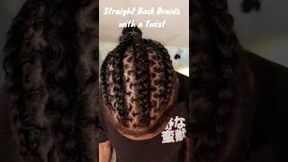 Straight Back Braids with a Twist #hairstyle