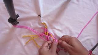 Macrame cross keychain/Macrame keychain tutorial/Diy 