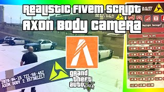 Realistic Axon Body Camera for Police In GTA V (FiveM)!!!
