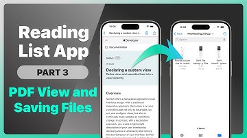 Saving and Opening PDF Files with PDFKit in SwiftUI- Reading List App (Part 3)