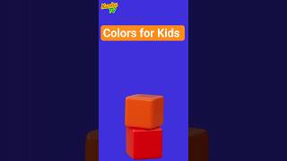 Learn Colors 🟥🟧🟨🟩🟦🟪 with Blocks! Uh oh! Don't knock the tower down! #shorts  #shortsfeed