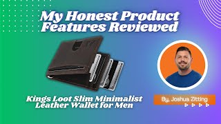 My Honest Product Features Reviewed of Kings Loot Slim Minimalist Leather Wallet | Zitting Reviews