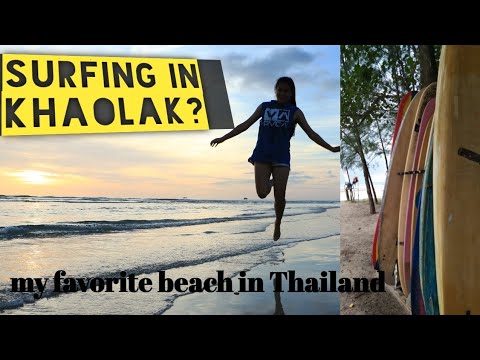 BEAUTIFUL BEACH IN KHAOLAK, SURFING SPOT THAILAND, today's update from phang-nga, Thailand