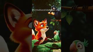 समझदार तोता बचाए कौआ 🦜| Clever Parrot Saves Crow | Kids Story#shorts #ytshorts #viral #trending #yt