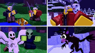 99 Nights in the Forest - NEW UPDATE All 8 Story Cutscenes + ENDING | Fishing Update + OWL + DEER