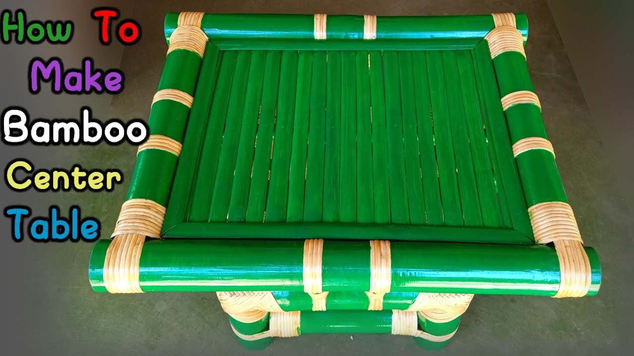 Bamboo Center Table Making || How To Make Bamboo Table ||