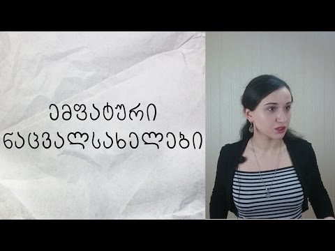 ემფატური ნაცვალსახელები ინგლისურში (myself, yourself)