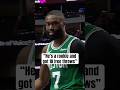 Jaylen Brown wasn't liking Coop's whistle 😅