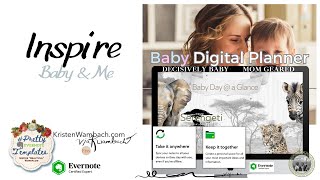 Serengeti  Baby Day at a GLANCE  Evernote Digital Planner by viaKwambach