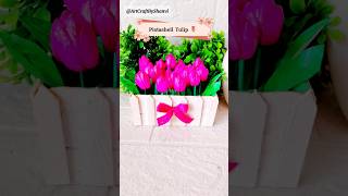 DIY Pista shells tulip 🌷✨ Pista shell flower  #diy #shorts #viralshorts #trending