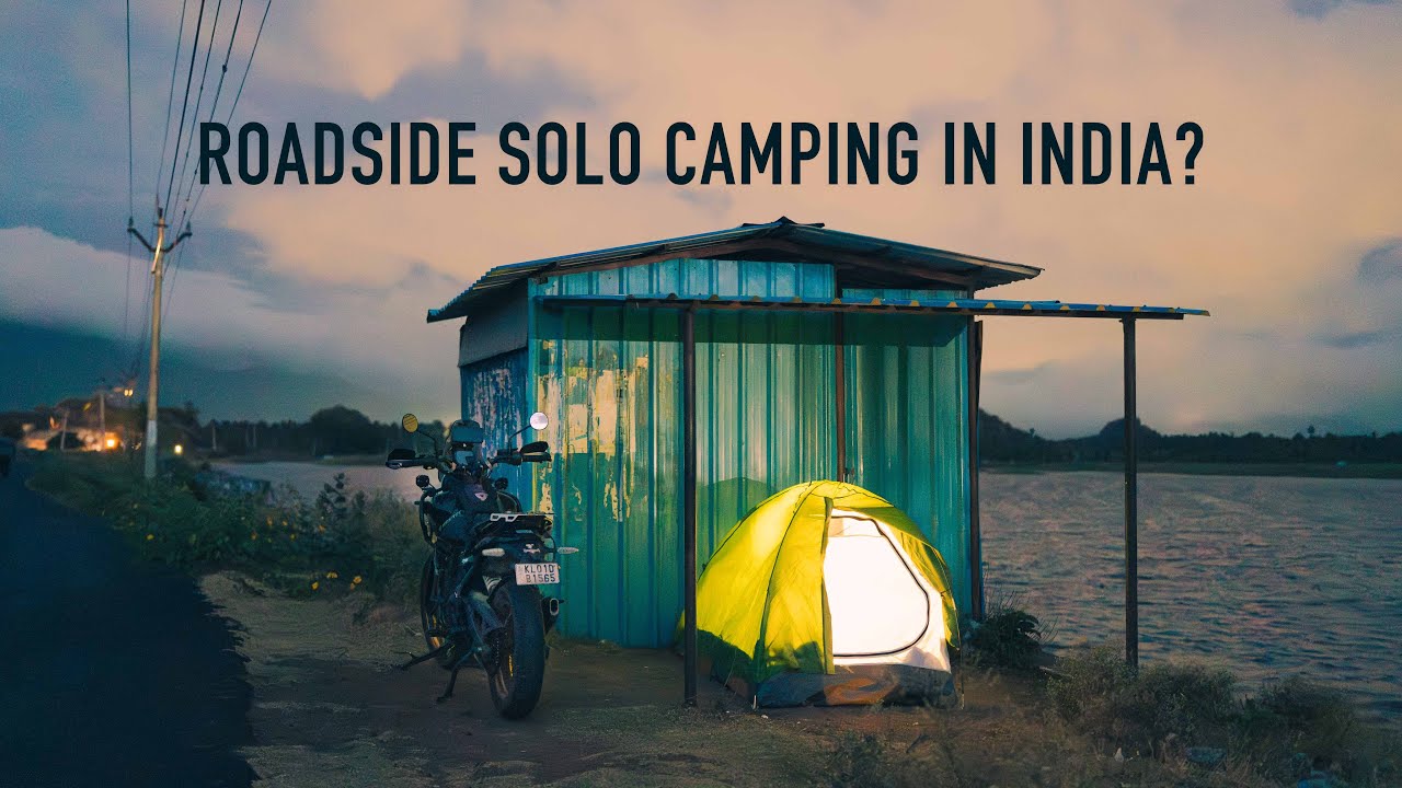 Одиночный мотокемпинг на обочине дороги в Индии? | SS Ep.2