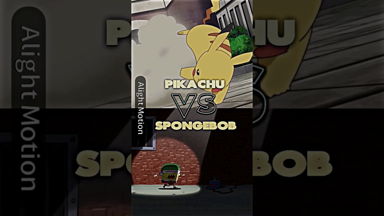 Pikachu Vs SpongeBob