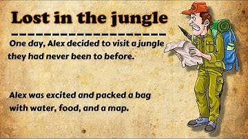 Learn English Through Story 🌟Level - 1 🌟 | Lost in the jungle