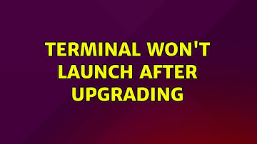 Ubuntu: Terminal won