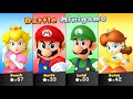 Mario Party 10 - Peach vs Mario vs Luigi vs Daisy - Haunted Trail