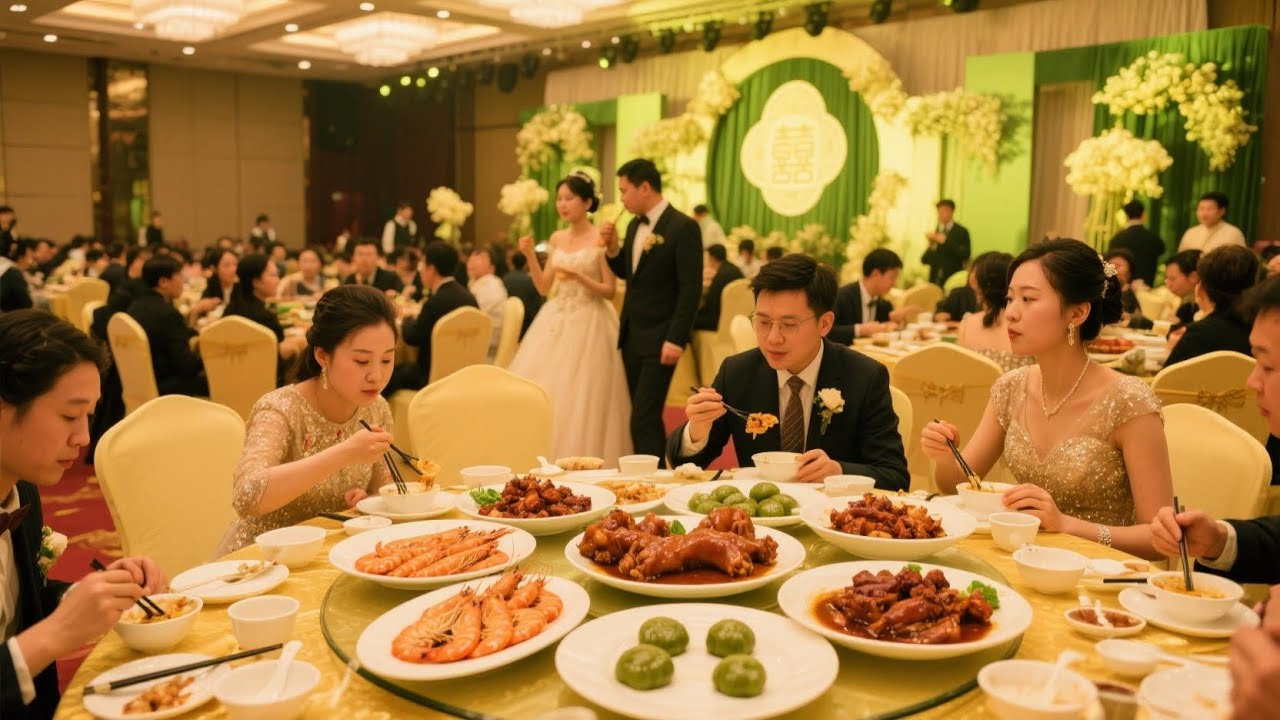 随200浙江湖州农村搂席～3380一桌吃不完根本吃不完～这才是爱情最美的样子【我是忐忑妞】