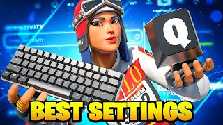 *NEW* Best Keyboard SETTINGS in Chapter 6 + Sensitivity (Fortnite Tutorial)