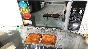 How to Toast Bread in IFB Microwave Oven | Bread Toast in Convection Oven | Crunchy Bread Toast