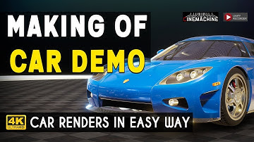 MAKING OF HD CAR RENDERING DEMO | STEP BY STEP TUTORIAL