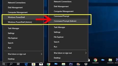 Command prompt missing when  right click on the start button in Windows 10
