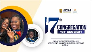 FIRST SESSION - 17TH CONGREGATION OF UPSA