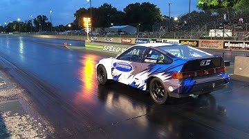 Supertech Performance All Motor Honda CRX Testing 9.56 @ 146mph
