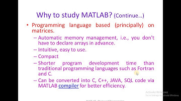 What is MATLAB ? and Why to study MATLAB?  from Udemy Course MATLAB Basics and Programming