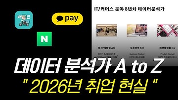 데이터분석가 취업 현실? 이 영상 하나만 보세요ㅣ이커머스, 패션, 금융, 물류 현직자 3명