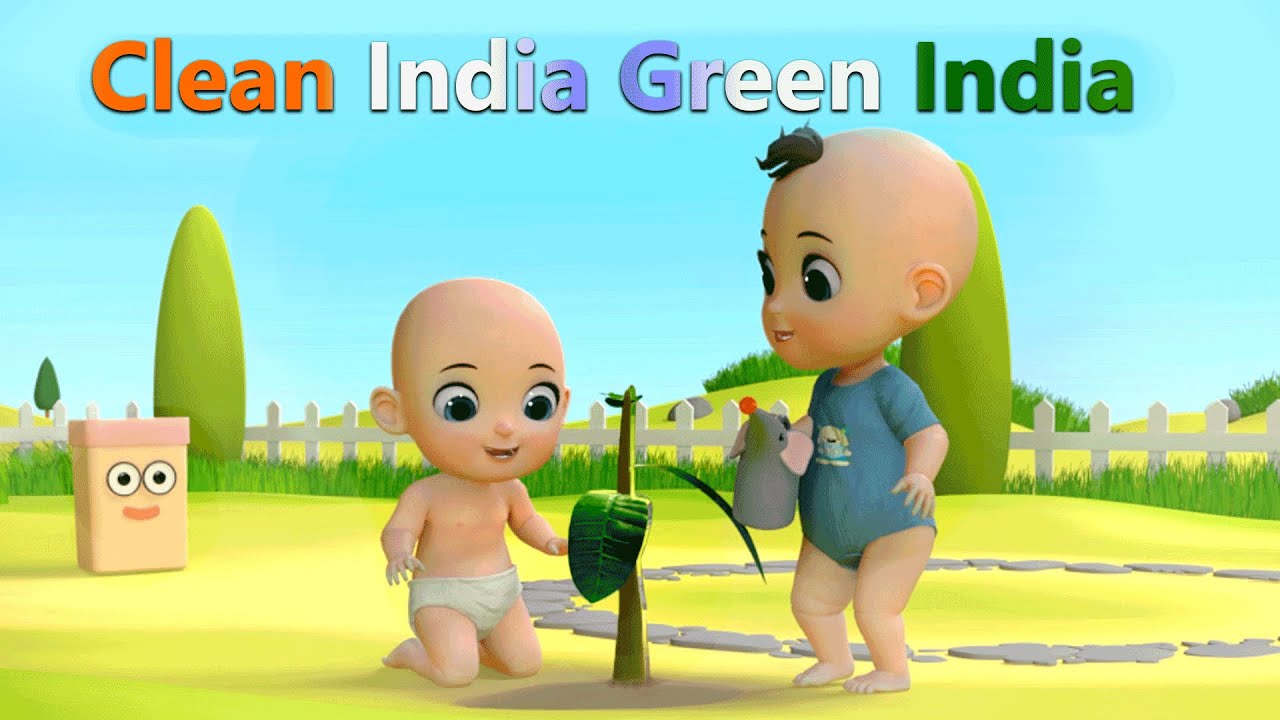Green India Clean India  Swachh Bharat Abhiyan  Jingle Toons