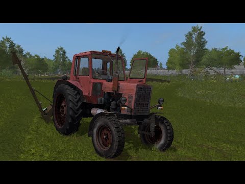 Видео: [РП] помог дедушке накосить травы на его старом МТЗ! Farming Simulator 17