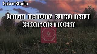 LANGIT MENDUNG KUTHO NGAWI || KERONCONG MODERN (LIRIK)