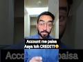 Account me paisa aane par 'Credit' kyun hota hai? 😳💸 #Shorts #accounting #viral #class11 #class12