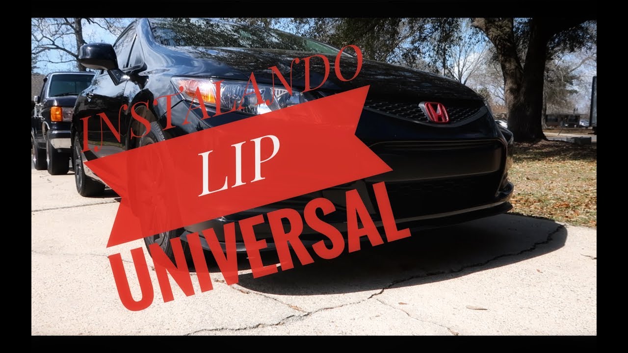 COMO INSTALAR UN LIP UNIVERSAL EN TU CARRO /How to install universal
