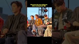Why does Jin seem different after coming back? ๐ฅบ #bts #jin Wealth