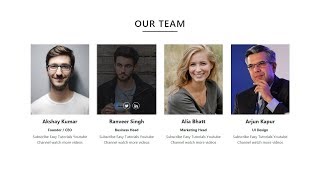 How To Make Website Team Member Section Using HTML CSS And Bootstrap