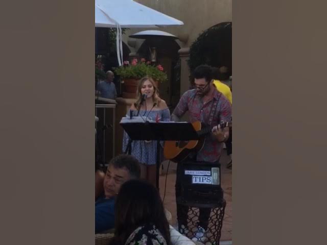 Hannah Frank singing Maroon 5's "Sunday Morning" at the Surf & Sand Resort