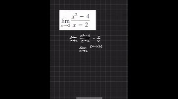 Intro to limits - Limit as x approaches 2 of (x^2 - 4)/(x - 2)