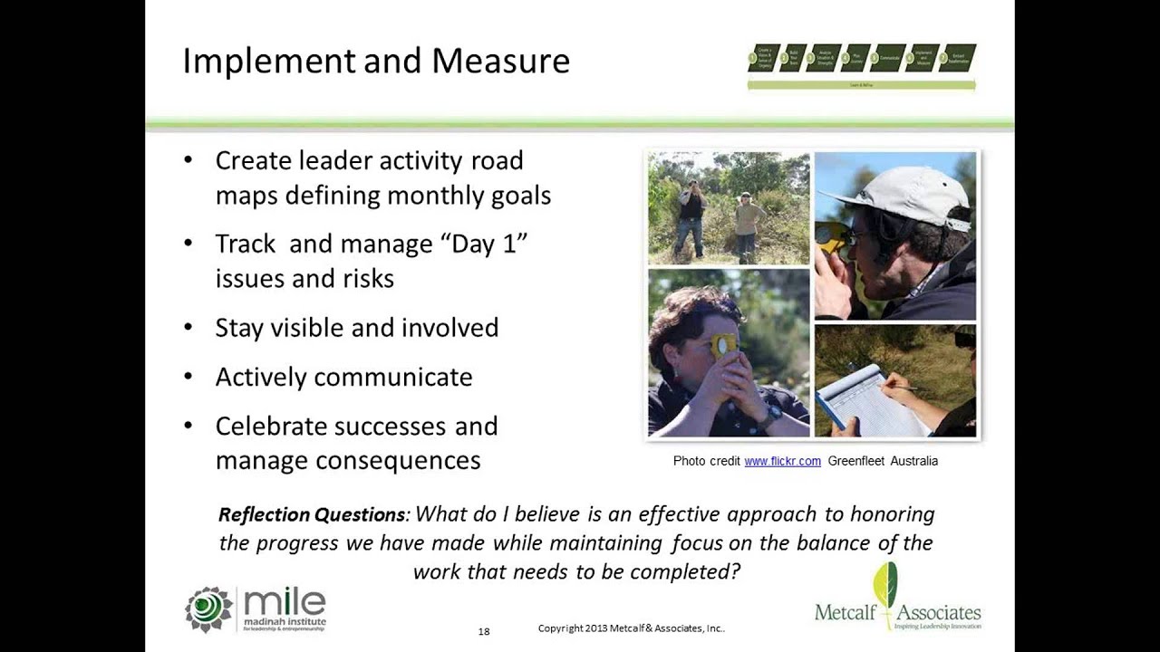 7 Steps to Lead Organizational Transformation by Maureen Metcalf | MILE Webinar