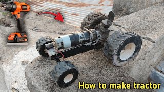 Mini PVC Pipe Tractor Making at Home | DIY Tractor Model