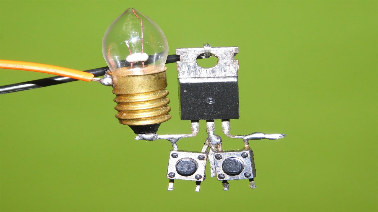 How to Make Simple Push ON OFF Switch Circuit #electronicsprojects ...